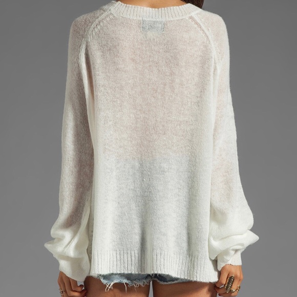 NWT WILDFOX We're the Kids in America Sweater Oversized Sequins Size Small - Picture 4 of 11